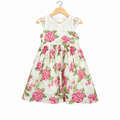 Frockwala Girls’ Floral Chiffon Dress with Cotton Lining