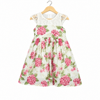 Frockwala Girls’ Floral Chiffon Dress with Cotton Lining