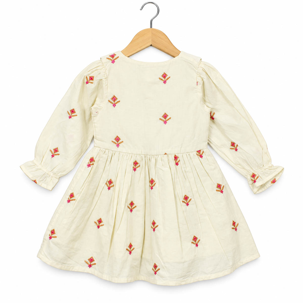 Frockwala Baby Girls Embroidered Cotton Frock