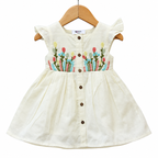 Embroidered  Cotton Frock – Soft, Elegant & Comfort Wear
