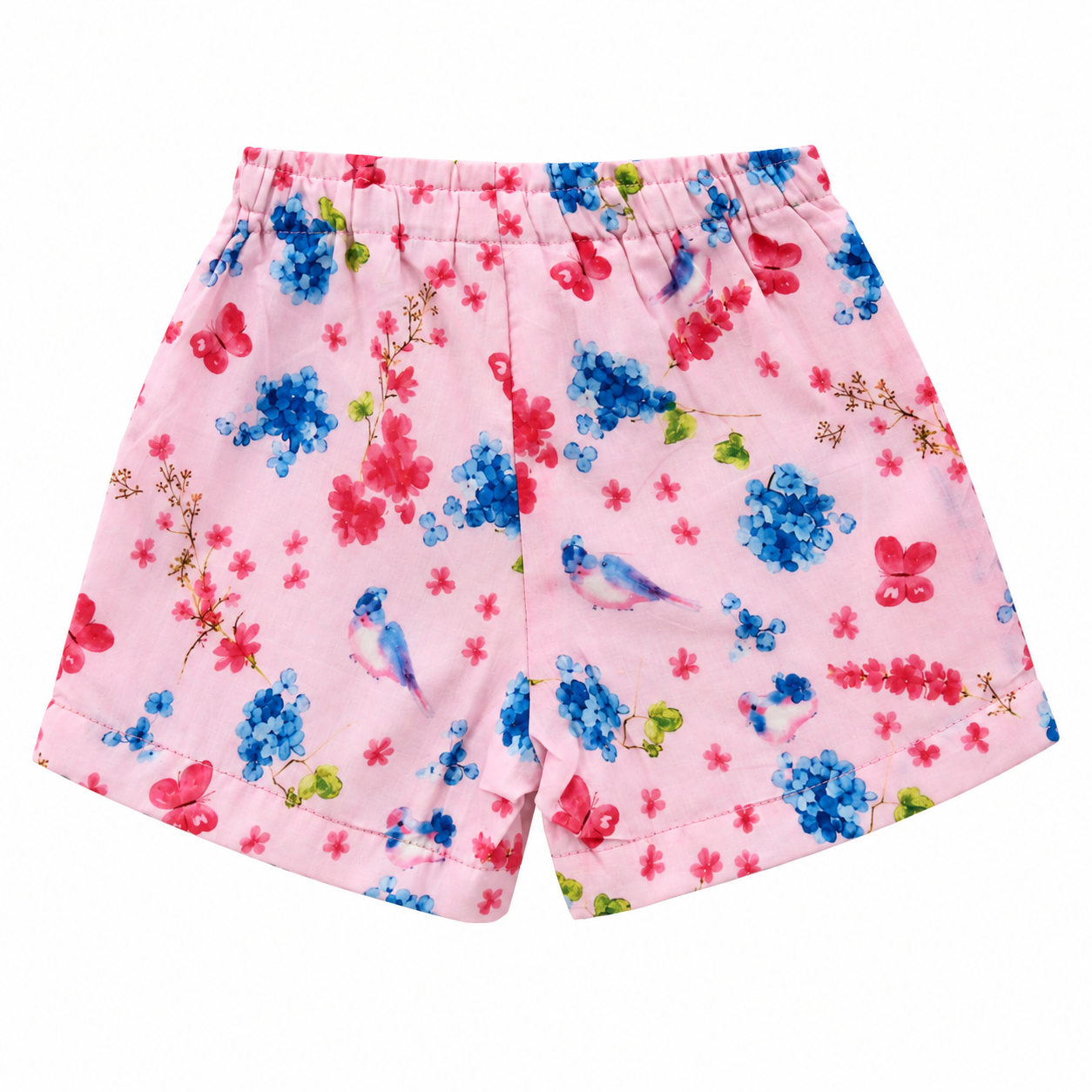 Frockwala Girls’ Pink Floral Cotton Co-ord Set