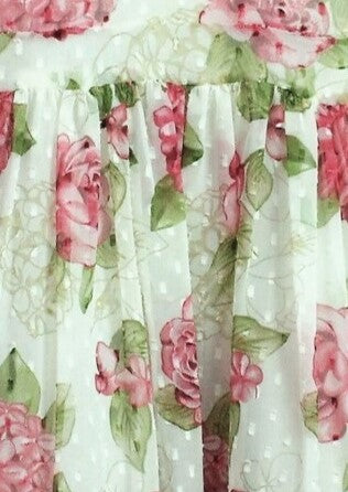 Chiffon Dress with Cotton Lining