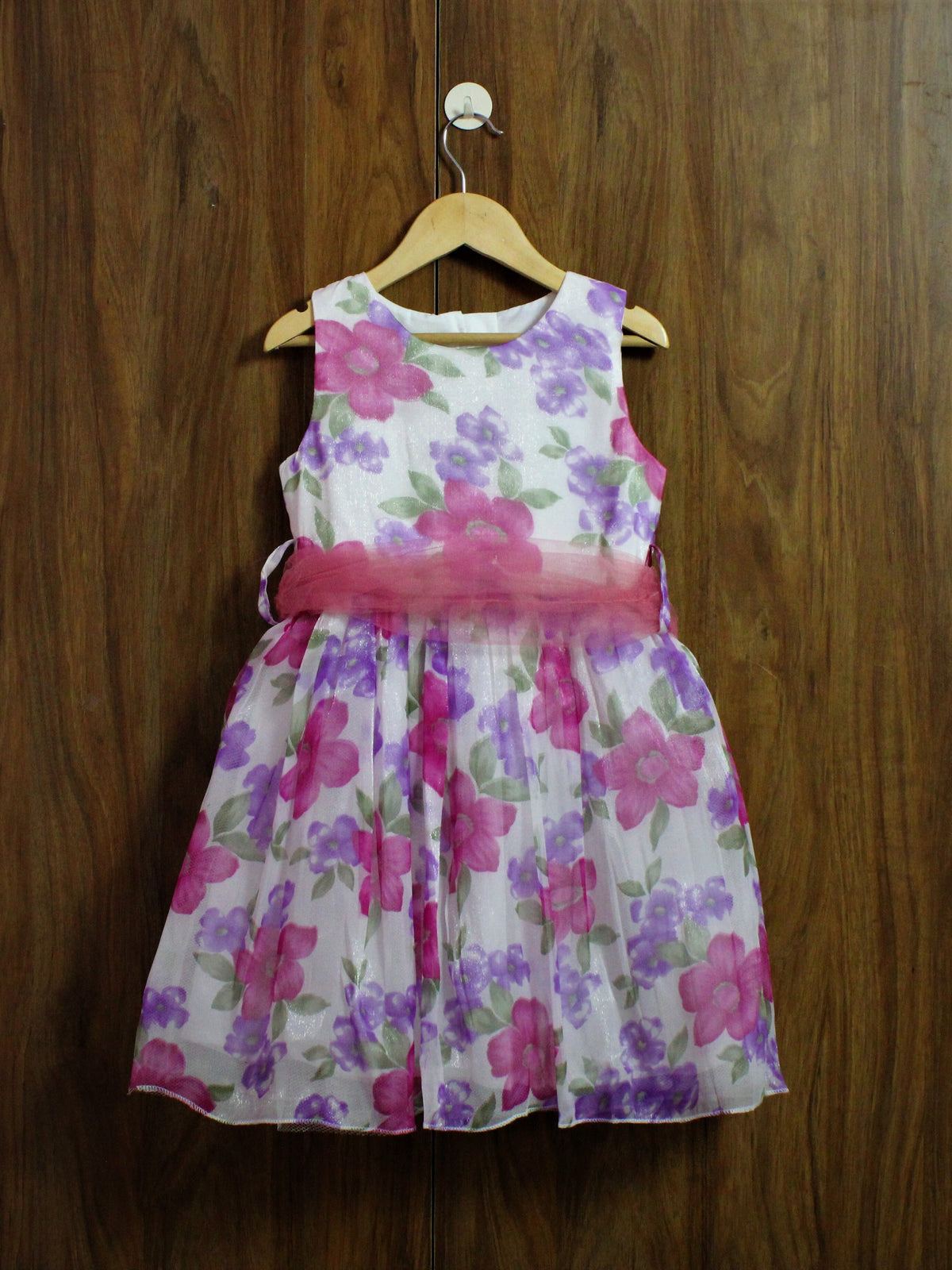 party dress with lined cotton(4 to 12 Yrs.)