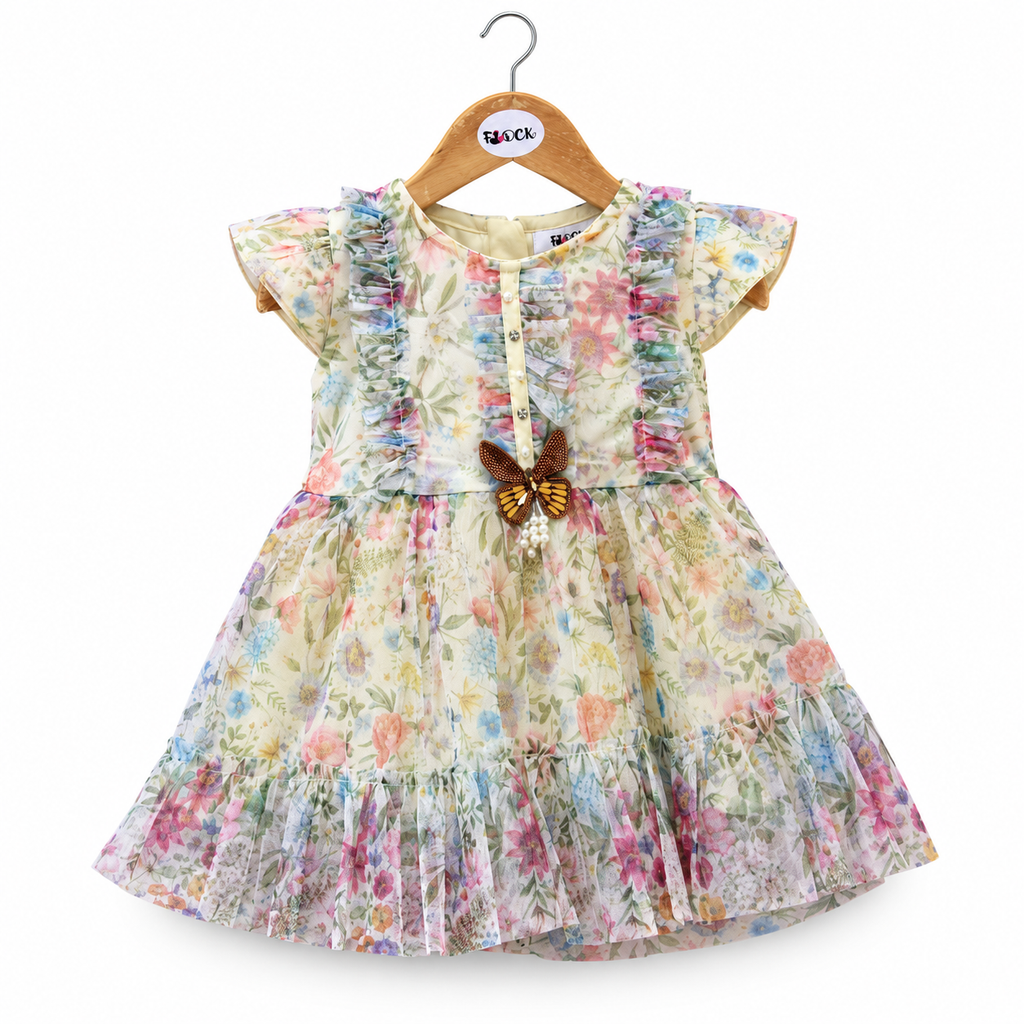 Toddler net mesh party dress