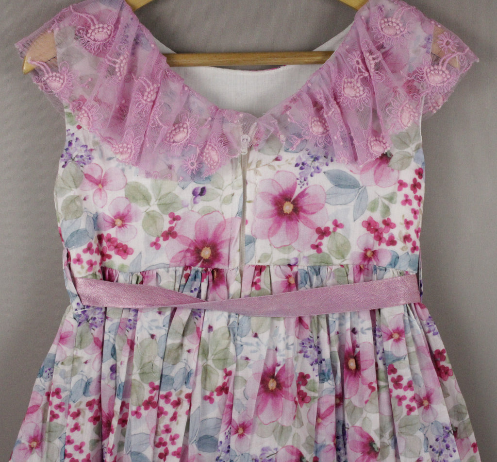Floral Printed Cotton Frock for Baby Girls