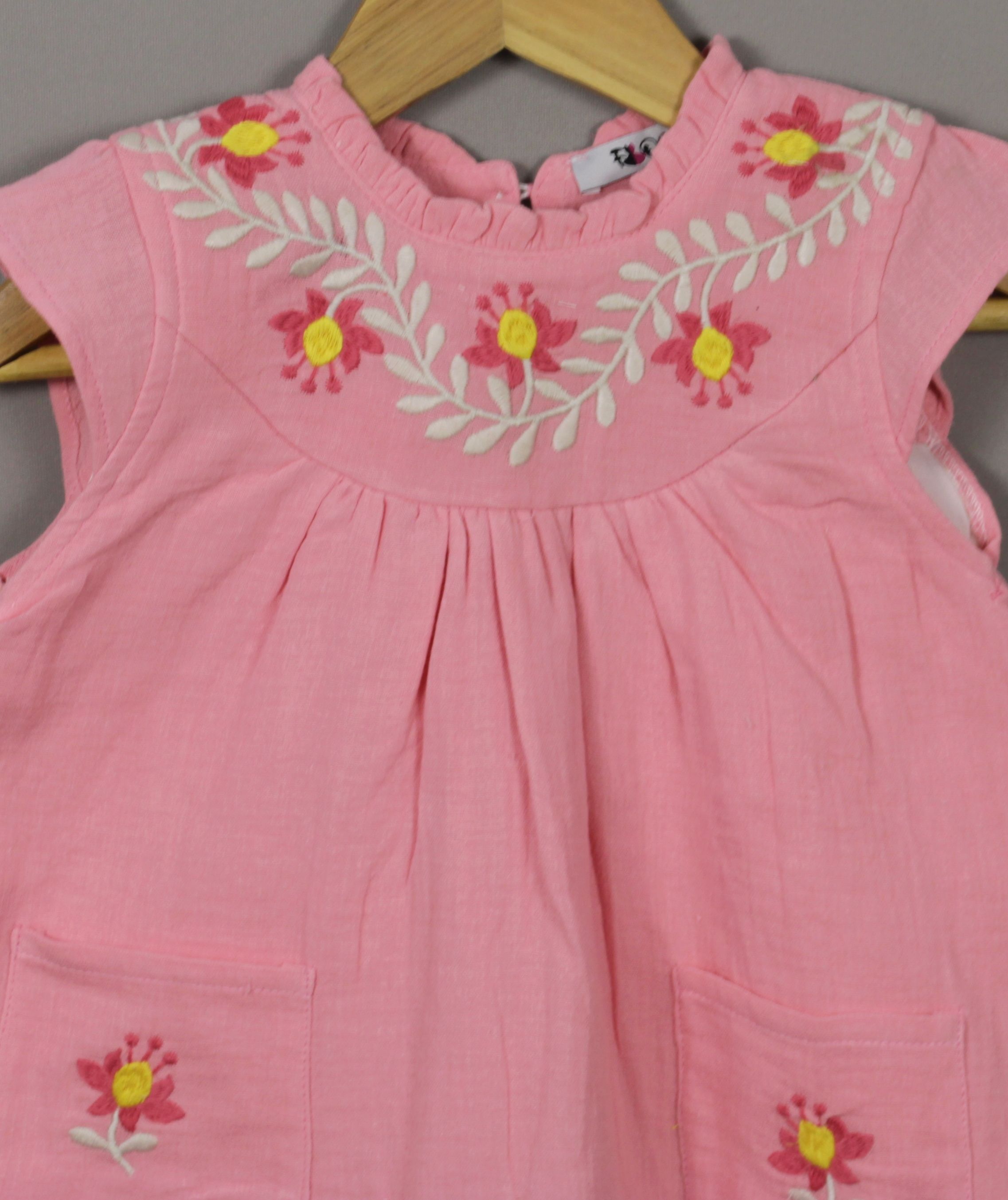 emboridry cotton dress(6 months to 3 years)