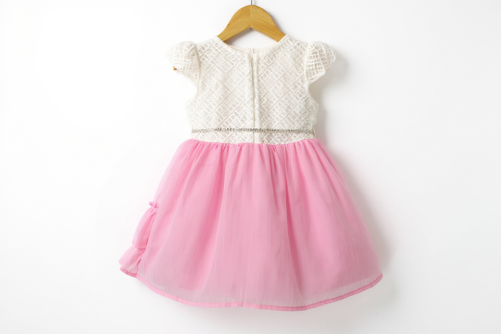 Cotton Candy Chiffon Cotton Frock