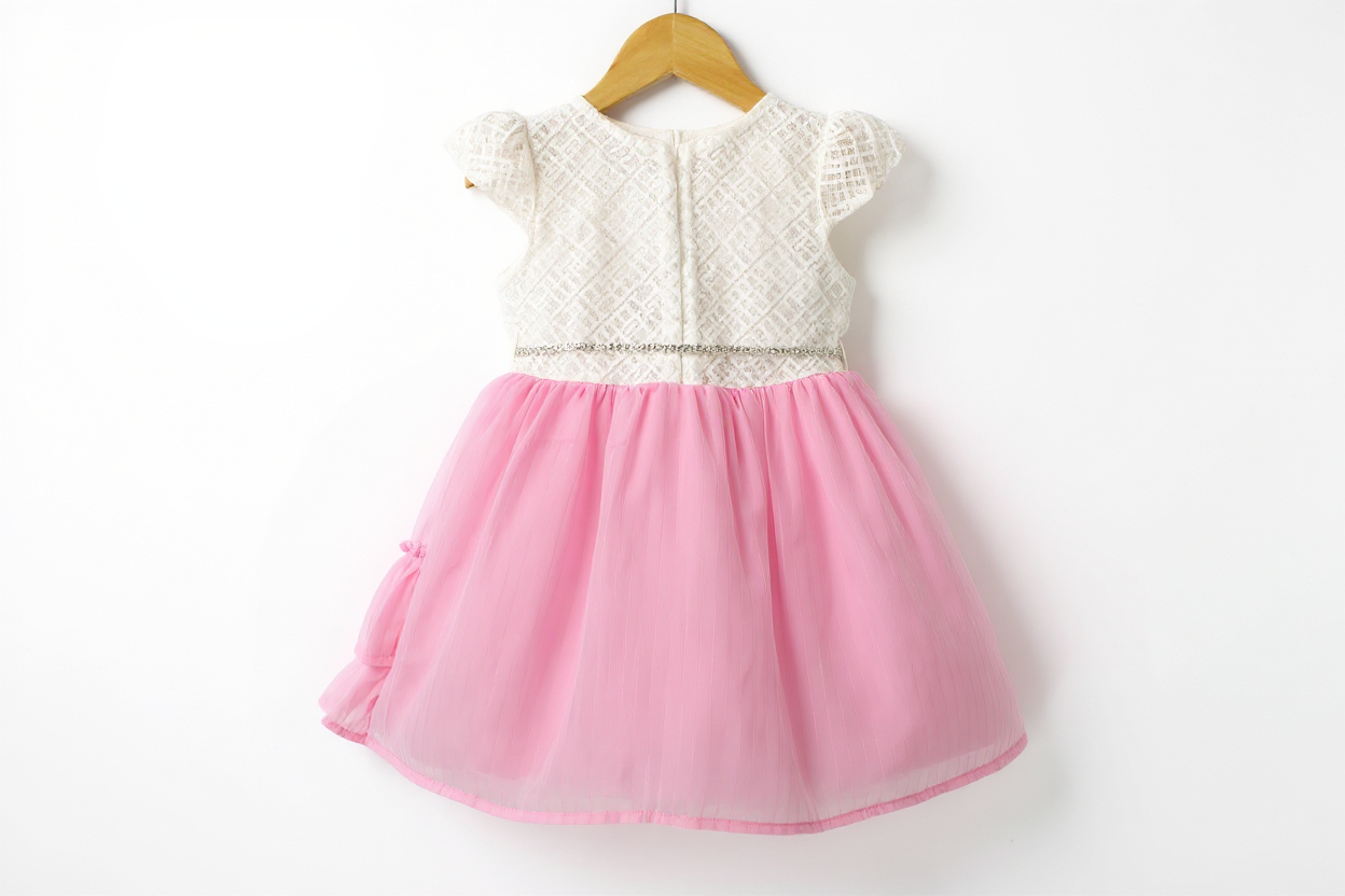 Cotton Candy Chiffon Cotton Frock