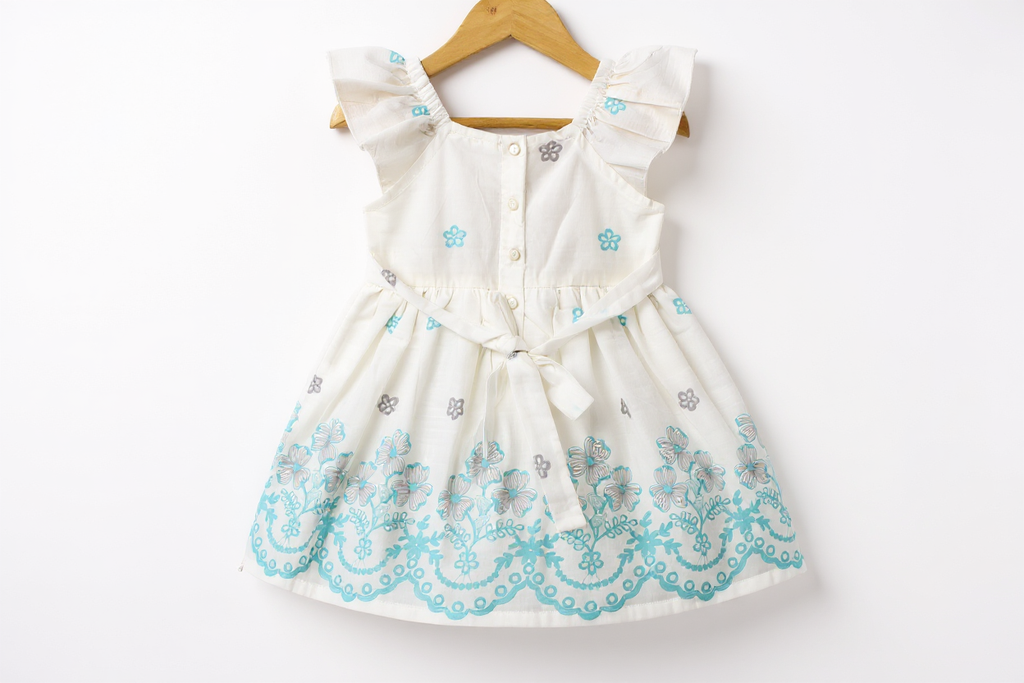 Ocean Bloom Cotton Frock