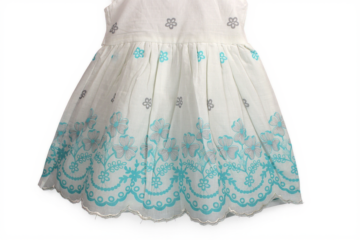 Ocean Bloom Cotton Frock