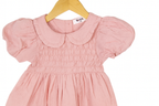 Frockwala Blush Pink Smocked Cotton Frock