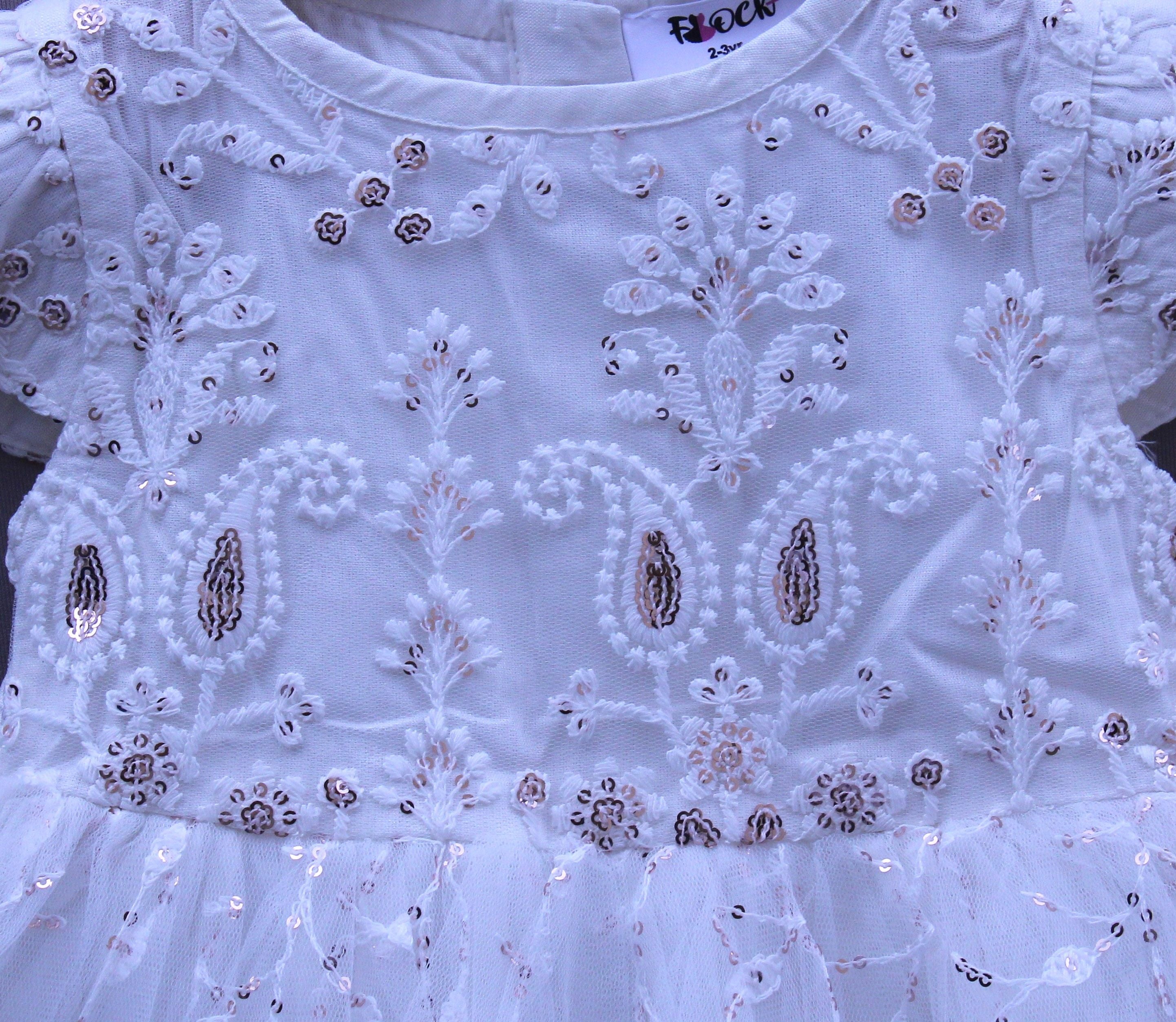 Sequin detailing Net Party Frock