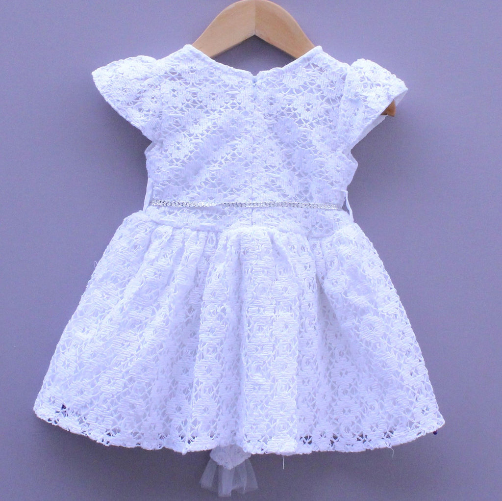 White Lace Party Frock
