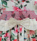 Floral Kids smocked bodice Dress