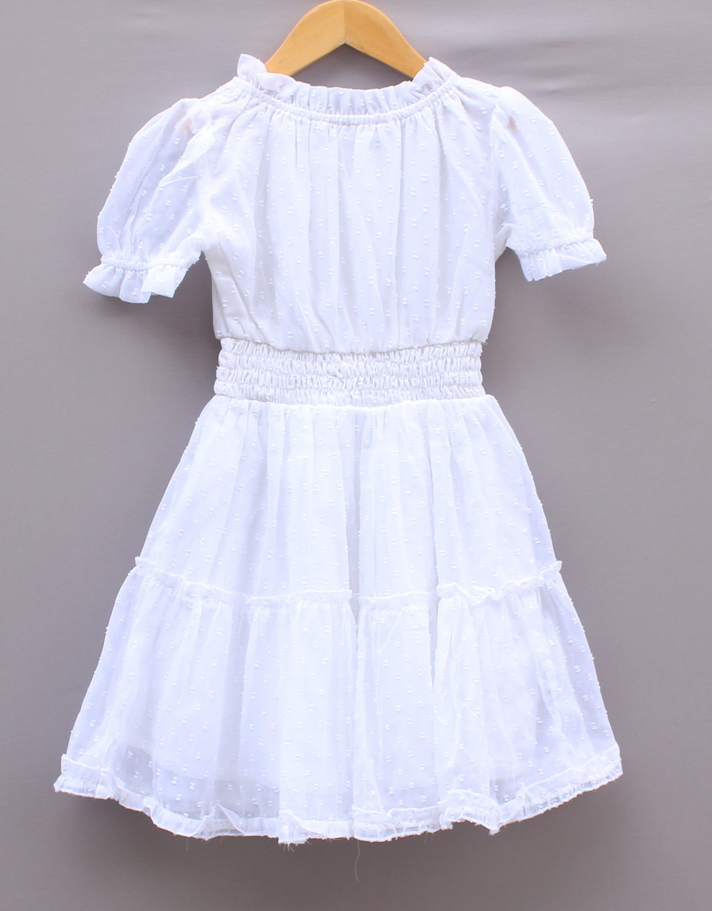 White Embroidered Frock