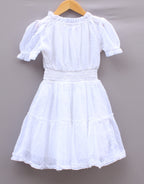 White Embroidered Frock