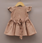 ​Girls Brown Designer Party Wear Dress