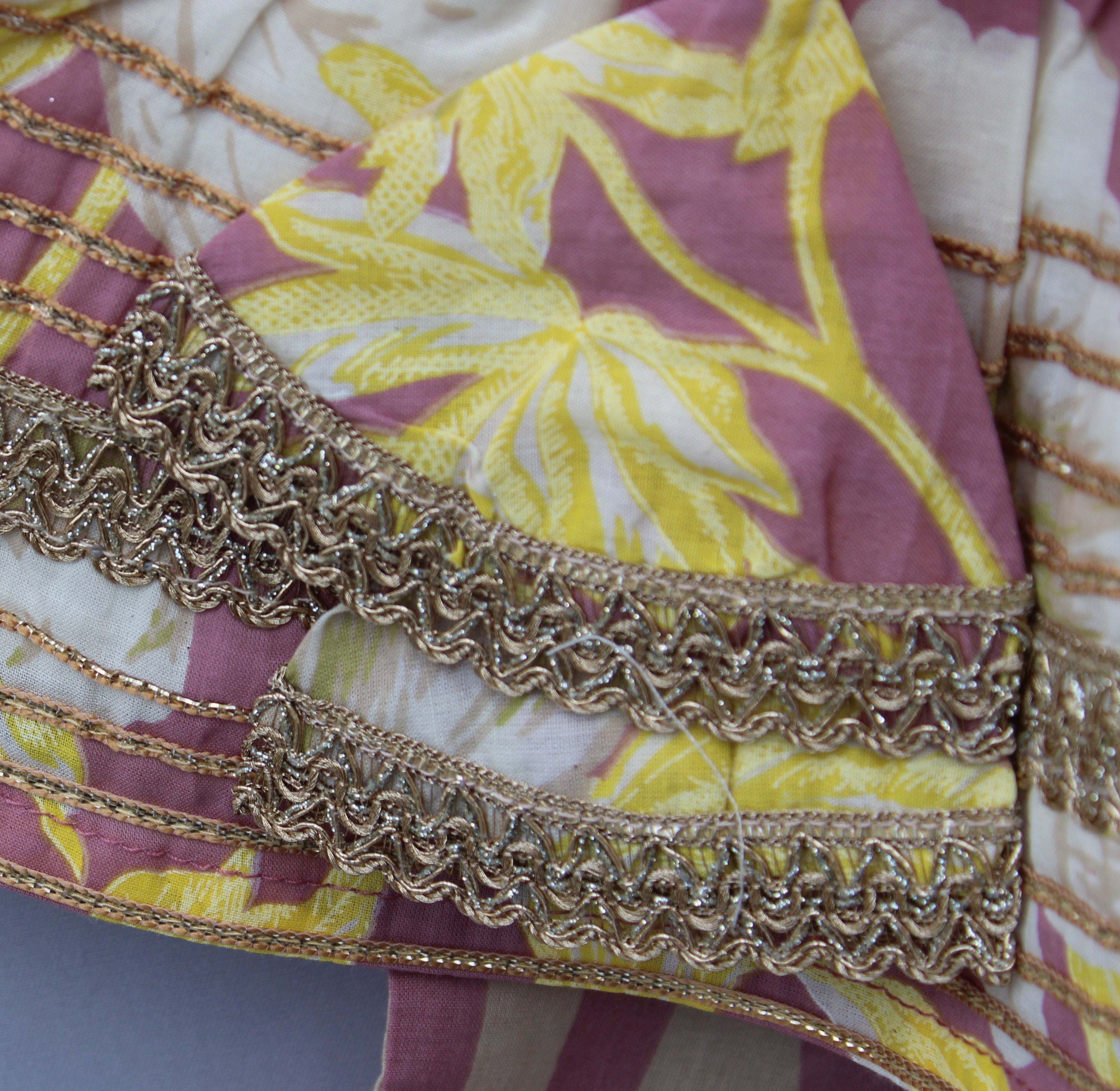 Floral Printed Ethnic Sharara Set with Potli Bag (months group)