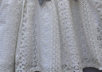 White cream Lace Party Wear Frock for Girls | Elegant Butterfly & Star Design