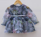 Floral Net Party Wear Frock for Baby Girls | Layered Ruffle Design