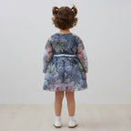 Floral Net Party Wear Frock for Baby Girls | Layered Ruffle Design