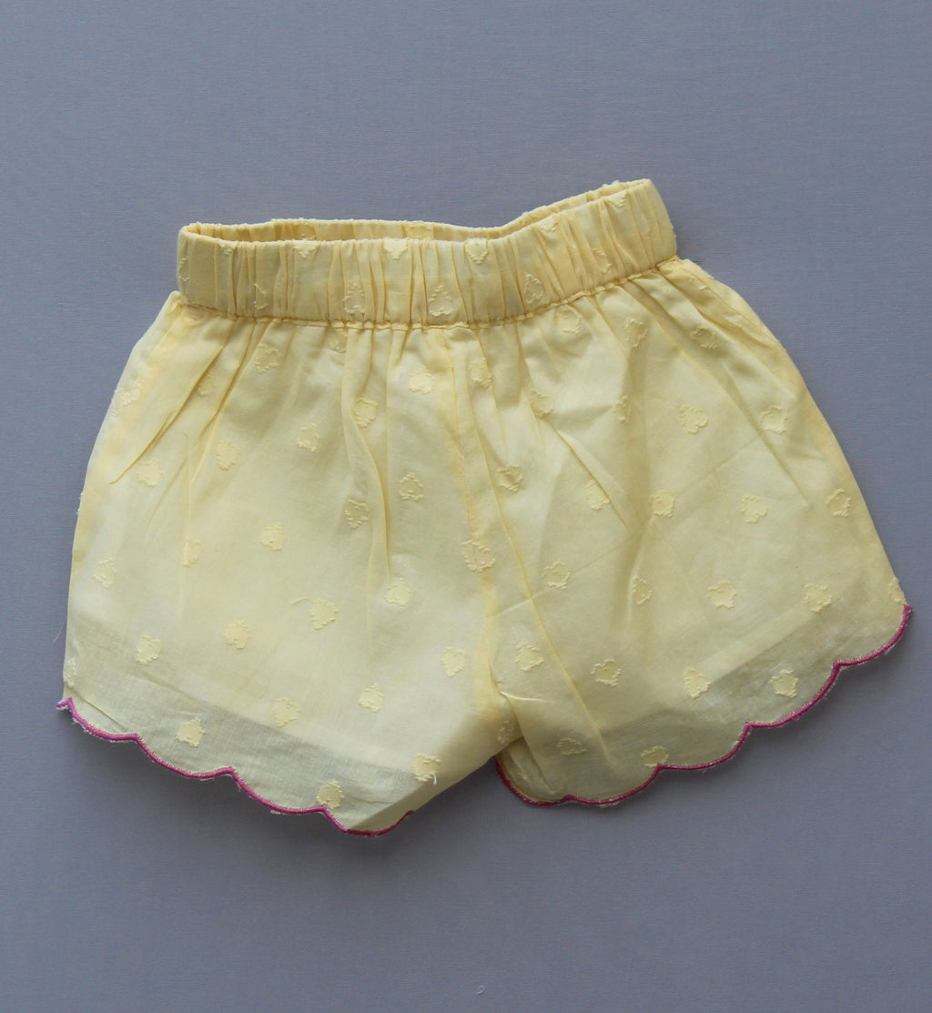 Embroidered Cotton Top and Shorts