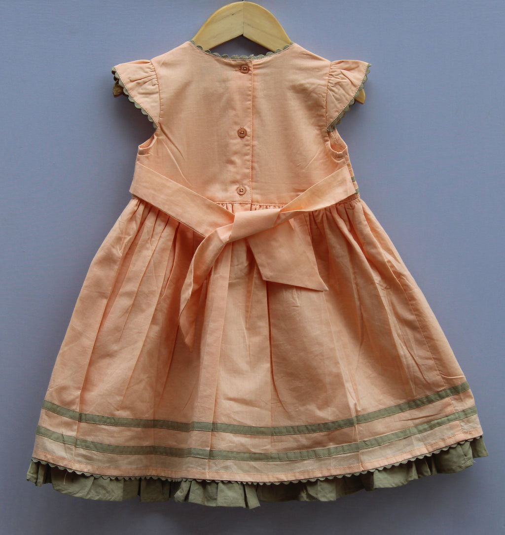 Embroidered Cotton Frock for Baby Girls