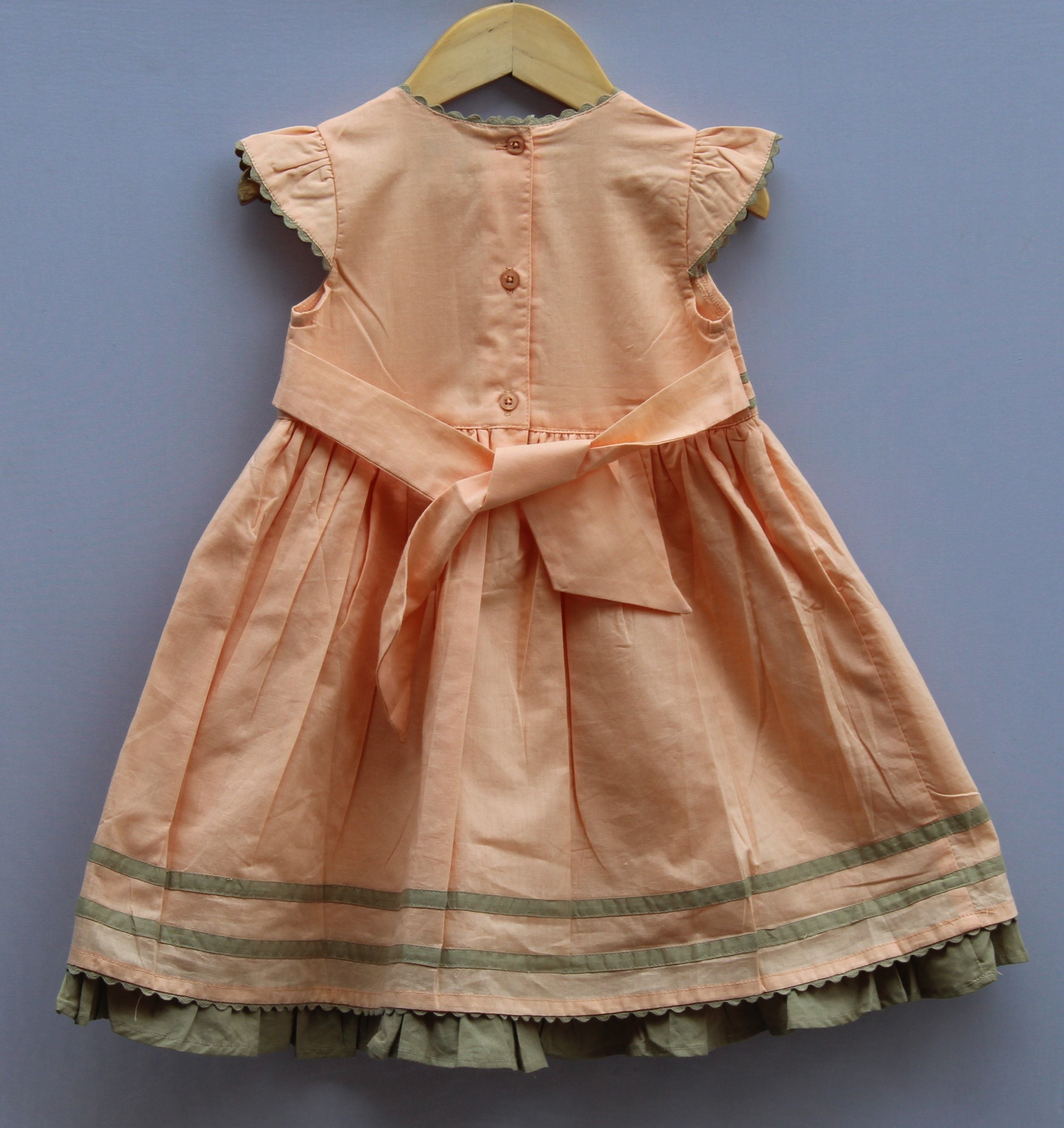 Embroidered Cotton Frock for Baby Girls