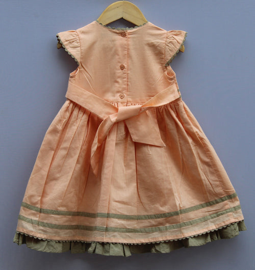 Embroidered Cotton Frock for Baby Girls