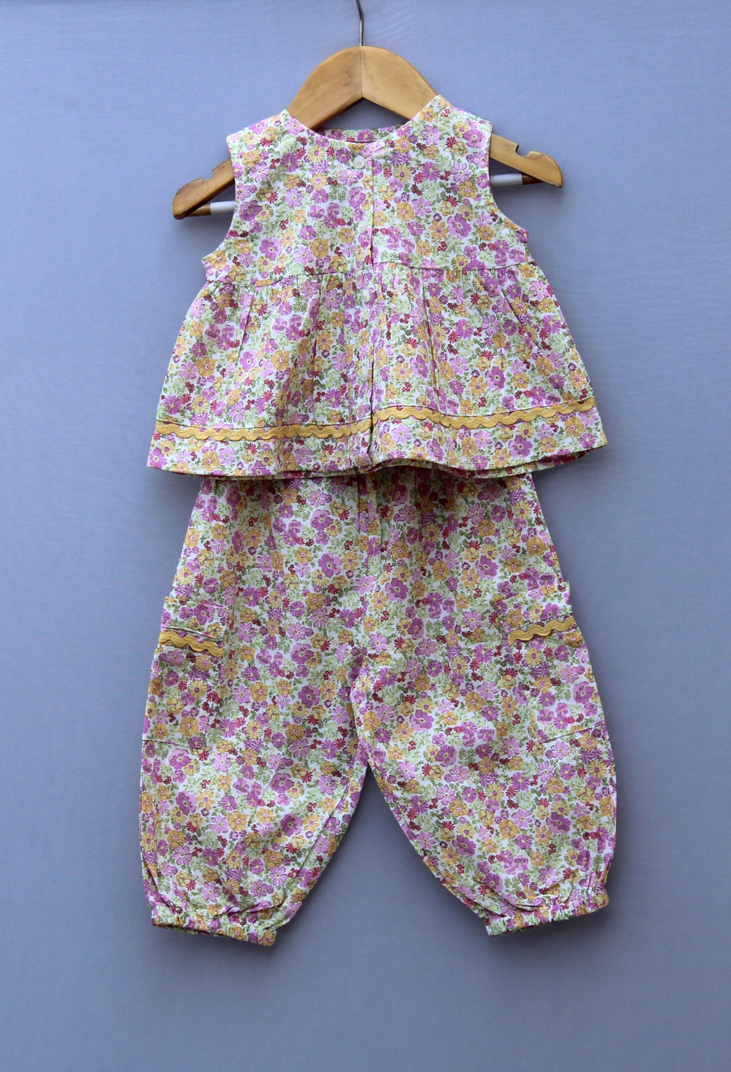 Floral Co-Ord Set Sleeveless Top & Balloon Pants