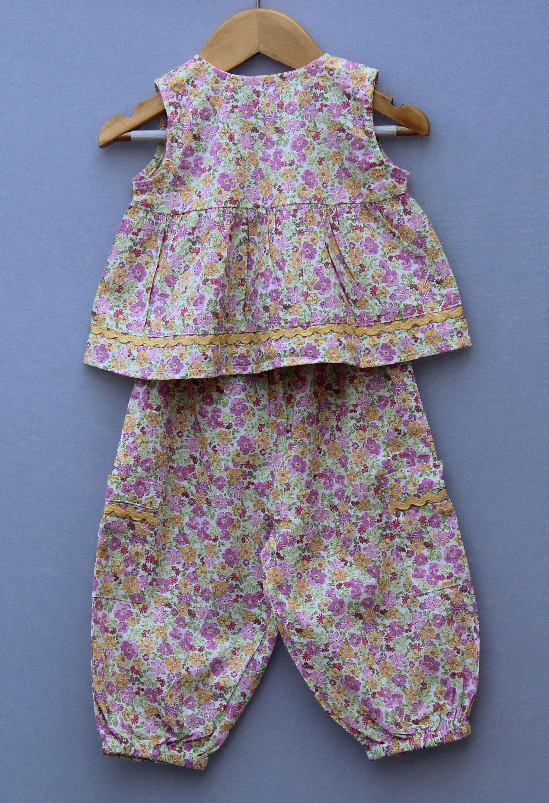 Floral Co-Ord Set Sleeveless Top & Balloon Pants