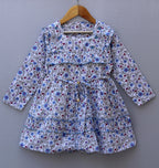 Full-Sleeve Floral Cotton Frock