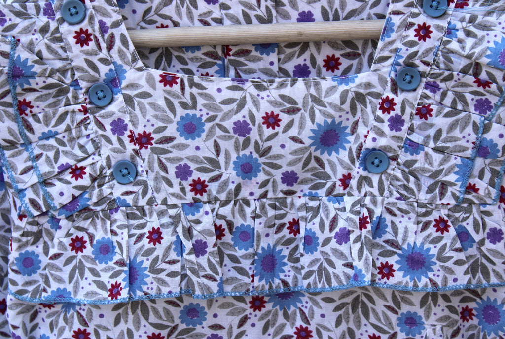Full-Sleeve Floral Cotton Frock