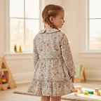 Cotton Floral Long Sleeve Frock