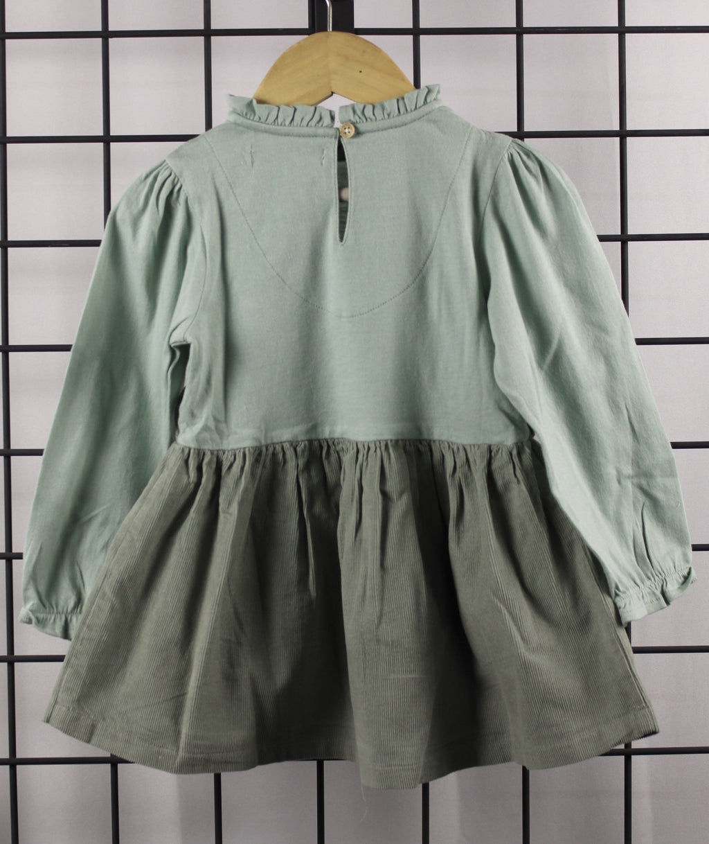 Light Winter Corduroy Dungaree Dress