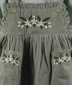 Light Winter Corduroy Dungaree Dress