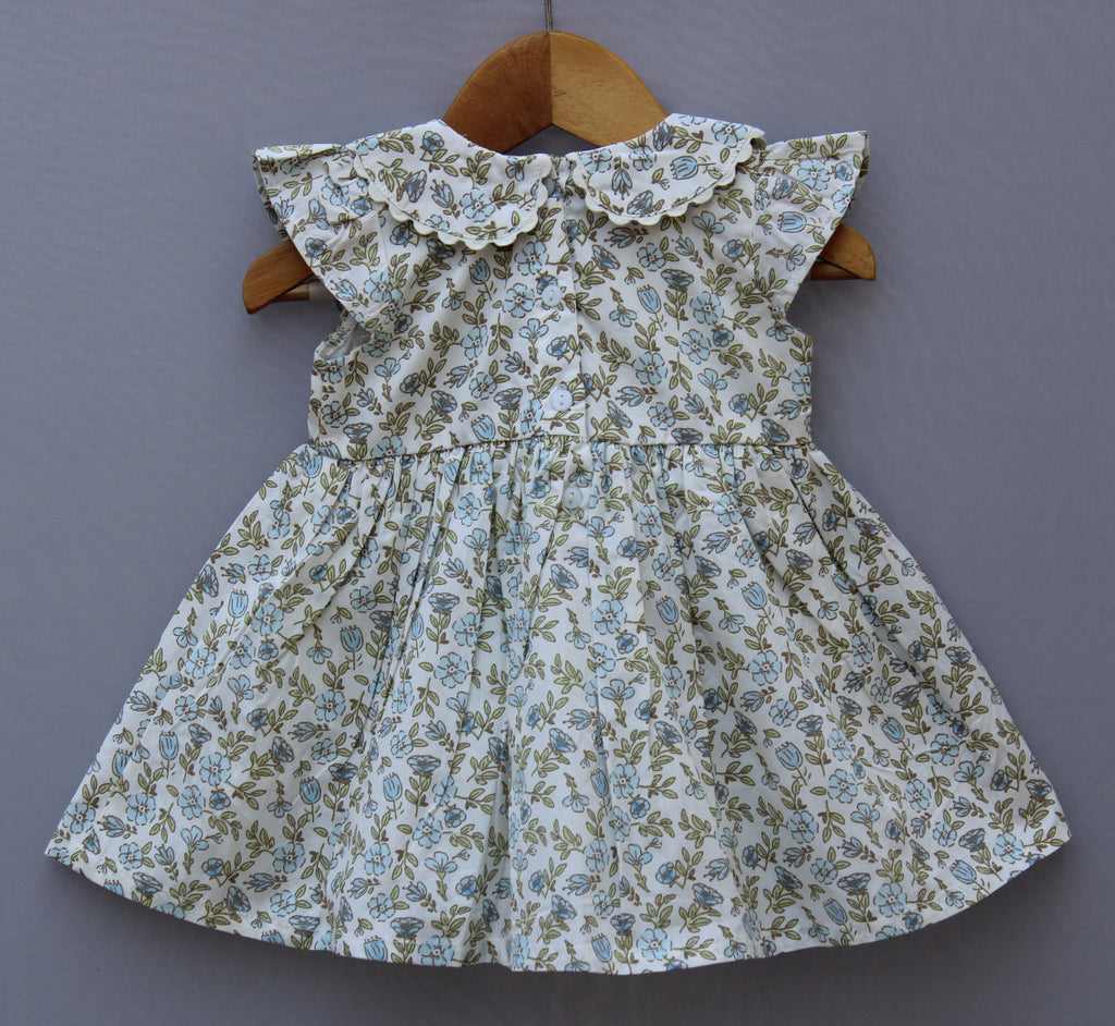 Girls Pure Cotton Floral Frock