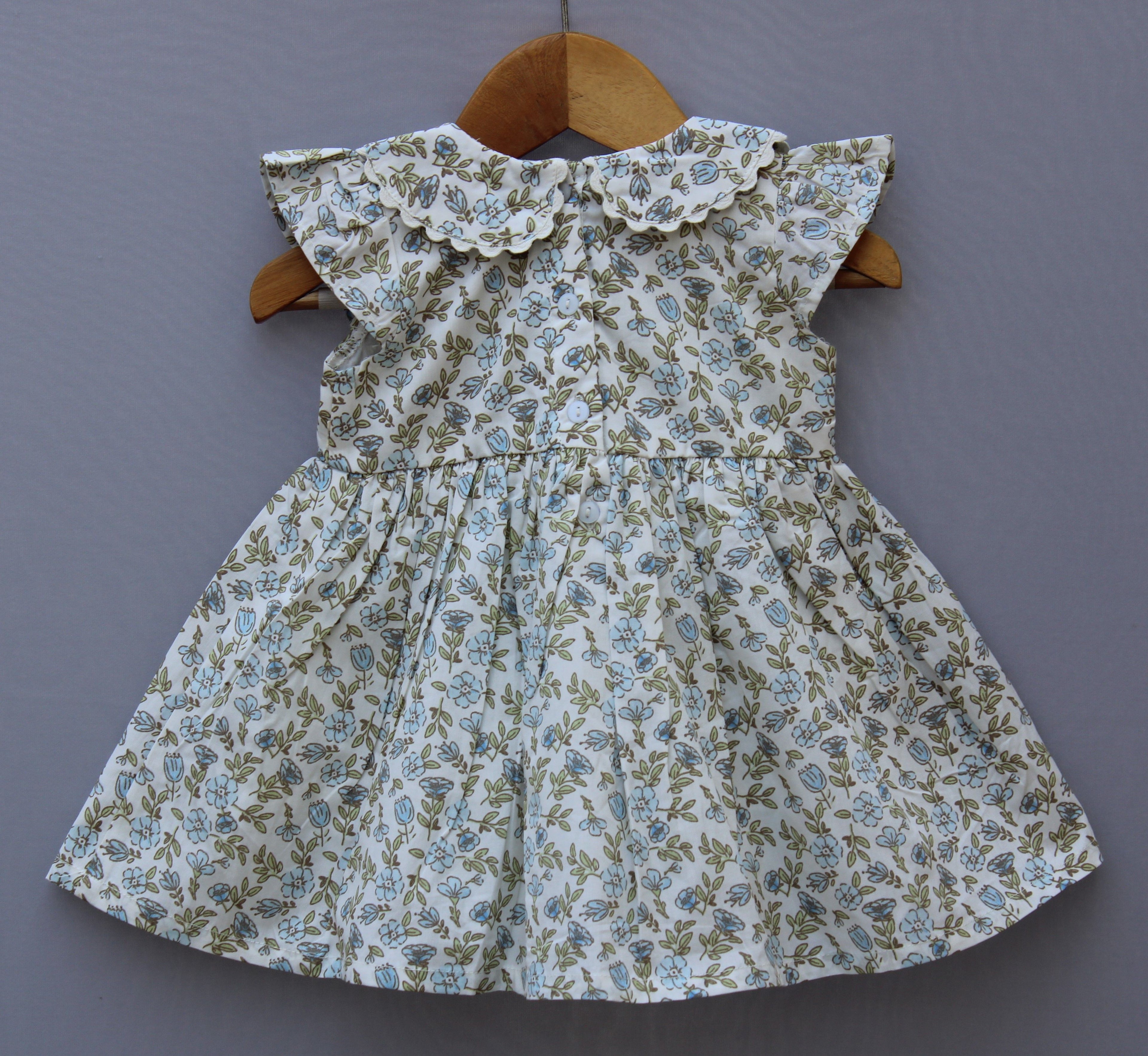 Girls Pure Cotton Floral Frock