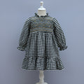 ​Black & White Checkered Cotton Frock