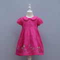Embroidered Floral Hem & Peter Pan Collar.