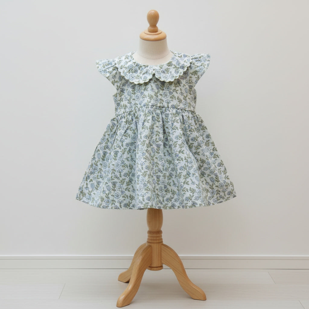 Girls Pure Cotton Floral Frock