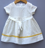 White Cotton Embroidered Frocks
