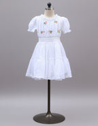 White Embroidered Frock