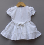 Embroidered below knee Frock with Jacket