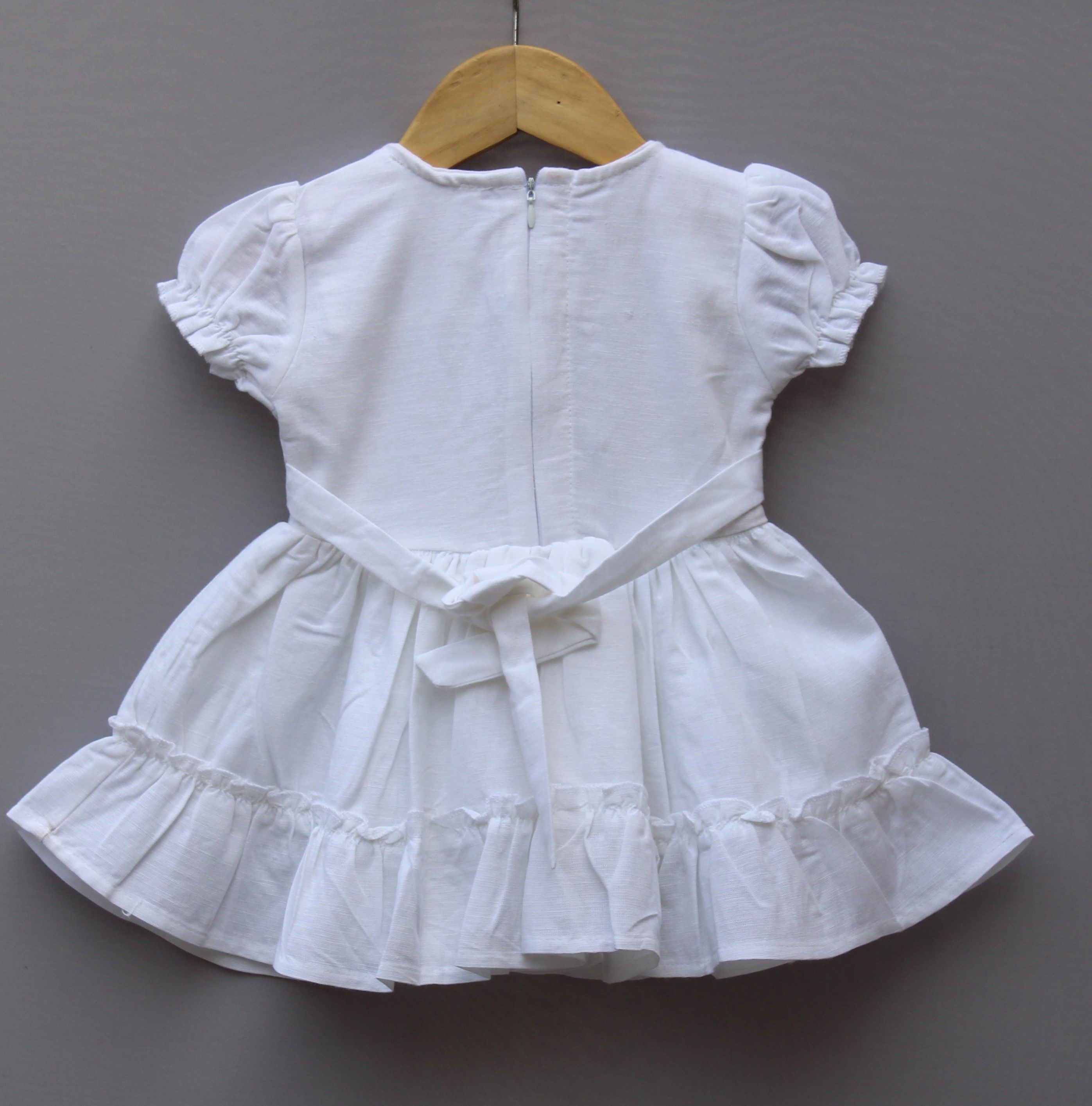 Embroidered below knee Frock with Jacket
