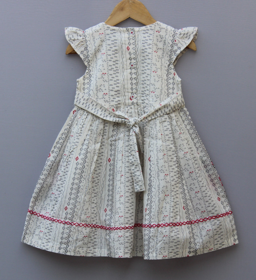 Pure Cotton Baby Girl Embroidered Frock | Soft & Stylish Kids Dress