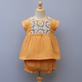 Pure Cotton Baby Girl Top & Bloomer Set