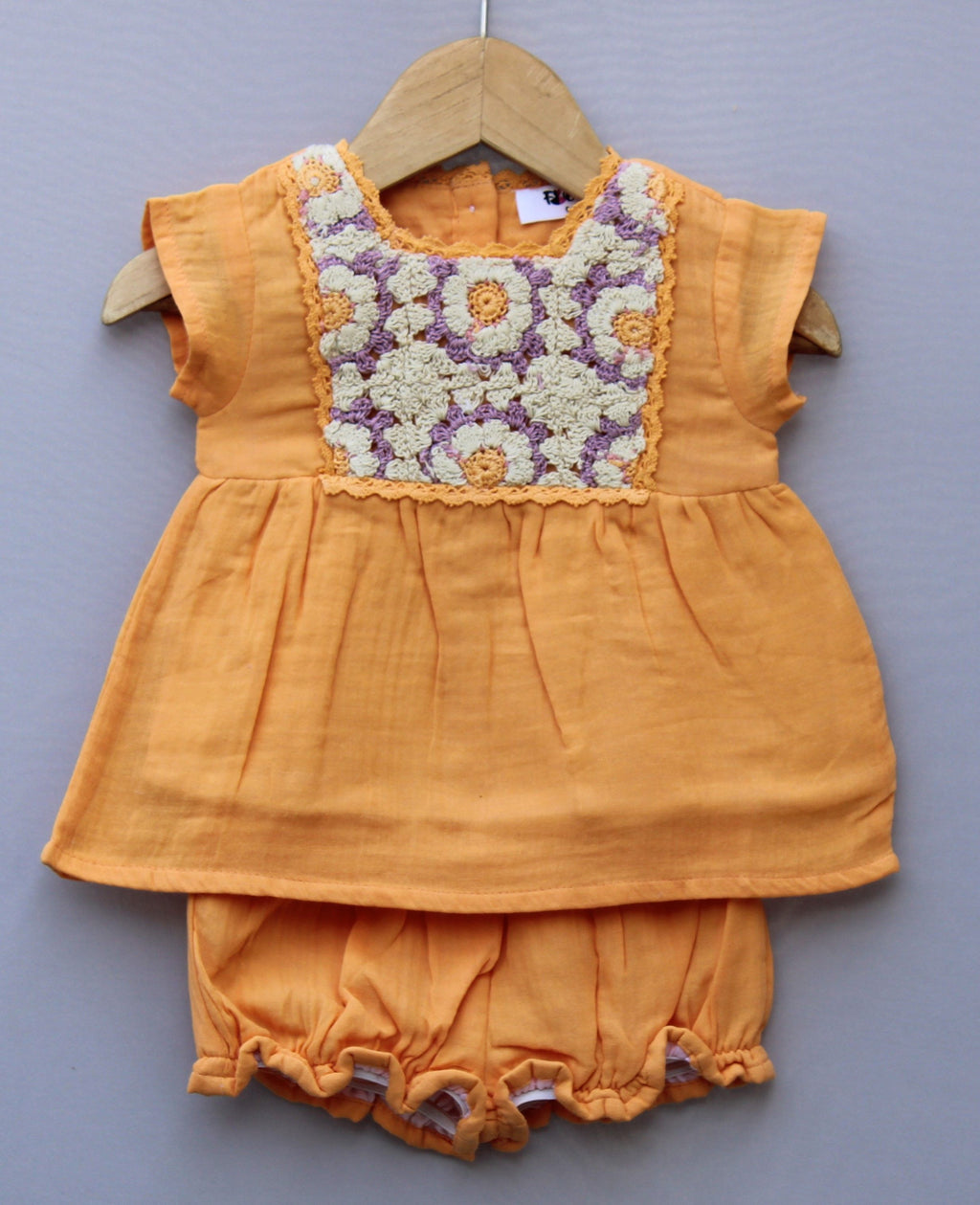 Pure Cotton Baby Girl Top & Bloomer Set
