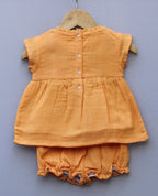 Pure Cotton Baby Girl Top & Bloomer Set
