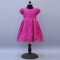 Pink Embroidered Frock | Soft & Comfortable